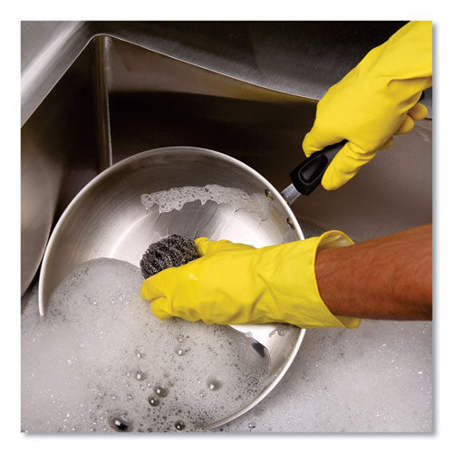Boardwalk® Stainless Steel Scrubber, Large Size, 2.5 X 2.75, Steel Gray, 12-carton freeshipping - TVN Wholesale