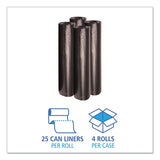 Boardwalk® Low Density Repro Can Liners, 45 Gal, 1.2 Mil, 40" X 46", Black, 10 Bags-roll, 10 Rolls-carton freeshipping - TVN Wholesale