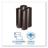 Boardwalk® Low Density Repro Can Liners, 45 Gal, 1.6 Mil, 40" X 46", Black, 10 Bags-roll, 10 Rolls-carton freeshipping - TVN Wholesale