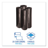 Boardwalk® Low Density Repro Can Liners, 56 Gal, 1.6 Mil, 43" X 47", Black, 10 Bags-roll, 10 Rolls-carton freeshipping - TVN Wholesale