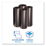 Boardwalk® Low Density Repro Can Liners, 60 Gal, 1.6 Mil, 38" X 58", Black, 10 Bags-roll, 10 Rolls-carton freeshipping - TVN Wholesale