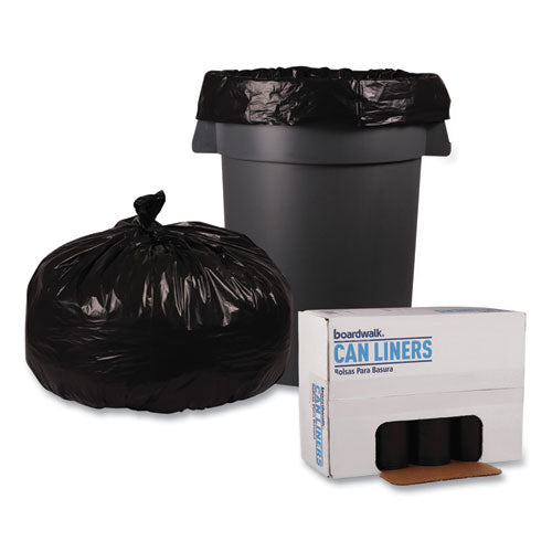 Boardwalk® Low Density Repro Can Liners, 60 Gal, 1.6 Mil, 38" X 58", Black, 10 Bags-roll, 10 Rolls-carton freeshipping - TVN Wholesale