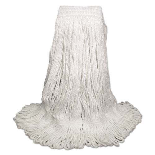 Boardwalk® Mop Head, Pro Loop Web-tailband, Premium Saddleback Head, Ryn, 24-oz., Wh, 12-ct freeshipping - TVN Wholesale