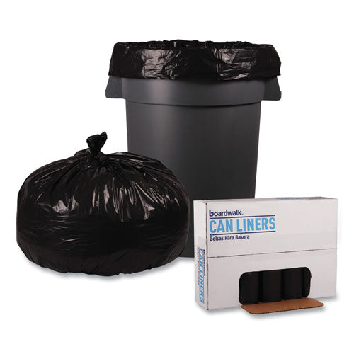 Boardwalk® Low Density Repro Can Liners, 60 Gal, 2 Mil, 38" X 58", Black, 10 Bags-roll, 10 Rolls-carton freeshipping - TVN Wholesale