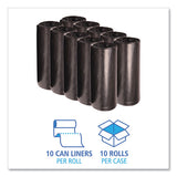 Boardwalk® Low Density Repro Can Liners, 60 Gal, 2 Mil, 38" X 58", Black, 10 Bags-roll, 10 Rolls-carton freeshipping - TVN Wholesale