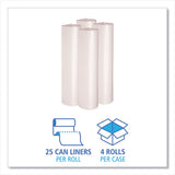Boardwalk® Low Density Repro Can Liners, 45 Gal, 1.1 Mil, 40" X 46", Clear, 10 Bags-roll, 10 Rolls-carton freeshipping - TVN Wholesale