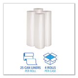 Boardwalk® Low Density Repro Can Liners, 60 Gal, 1.1 Mil, 38" X 58", Clear, 10 Bags-roll, 10 Rolls-carton freeshipping - TVN Wholesale