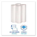 Boardwalk® Low Density Repro Can Liners, 45 Gal, 1.4 Mil, 40" X 46", Clear, 10 Bags-roll, 10 Rolls-carton freeshipping - TVN Wholesale