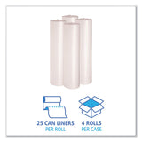 Boardwalk® Low Density Repro Can Liners, 56 Gal, 1.4 Mil, 43" X 47", Clear, 10 Bags-roll, 10 Rolls-carton freeshipping - TVN Wholesale