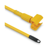 Boardwalk® Plastic Jaws Mop Handle For 5 Wide Mop Heads, 60" Aluminum Handle, Yellow freeshipping - TVN Wholesale