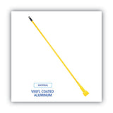 Boardwalk® Plastic Jaws Mop Handle For 5 Wide Mop Heads, 60" Aluminum Handle, Yellow freeshipping - TVN Wholesale