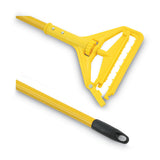 Boardwalk® Quick Change Side-latch Plastic Mop Head Handle, 60" Aluminum Handle, Yellow freeshipping - TVN Wholesale