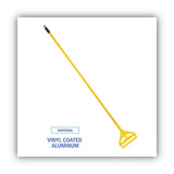 Boardwalk® Quick Change Side-latch Plastic Mop Head Handle, 60" Aluminum Handle, Yellow freeshipping - TVN Wholesale