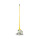 Boardwalk® Quick Change Side-latch Plastic Mop Head Handle, 60" Aluminum Handle, Yellow freeshipping - TVN Wholesale