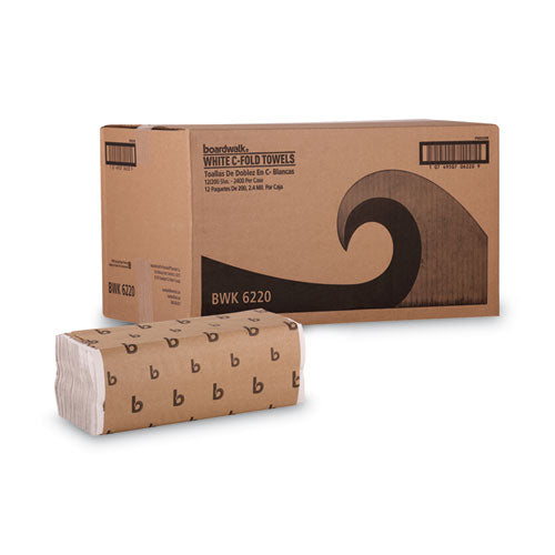 Boardwalk® C-fold Paper Towels, Bleached White, 200 Sheets-pack, 12 Packs-carton freeshipping - TVN Wholesale