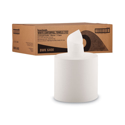 Boardwalk® Center-pull Hand Towels, 2-ply, Perforated, 7 7-8 X 10, White, 600-rl, 6 Rl-ct freeshipping - TVN Wholesale