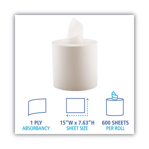 Boardwalk® Center-pull Hand Towels, 1-ply, 7 5-8" X 750 Ft, White, 6 Rolls-carton freeshipping - TVN Wholesale