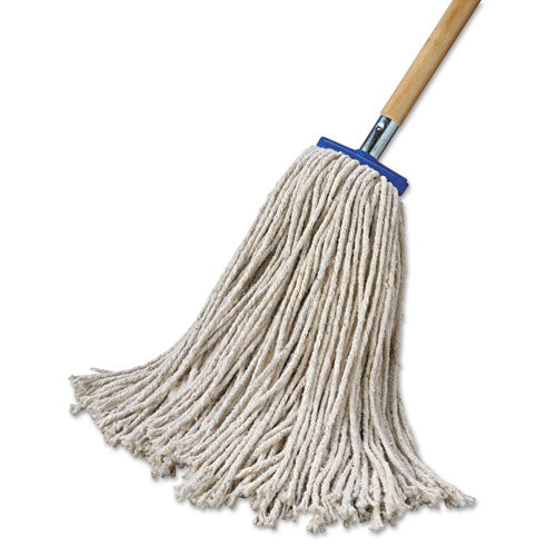 Boardwalk® Mop Head, Economical Lie-flat Head, Cotton Fiber, 20oz, White, 12-carton freeshipping - TVN Wholesale