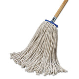 Boardwalk® Mop Head, Economical Lie-flat Head, Cotton Fiber, 20oz, White, 12-carton freeshipping - TVN Wholesale