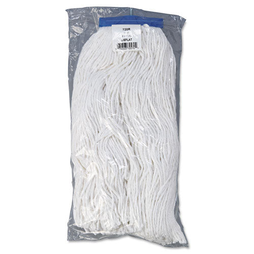Boardwalk® Mop Head, Economical Lie-flat Head, Rayon Fiber, 20oz, White, 12-carton freeshipping - TVN Wholesale