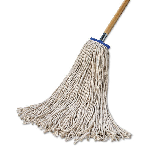 Boardwalk® Mop Head, Economical Lie-flat Head, Cotton Fiber, 32oz, White, 12-carton freeshipping - TVN Wholesale