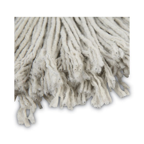 Boardwalk® Banded Cotton Mop Head, #24, White, 12-carton freeshipping - TVN Wholesale