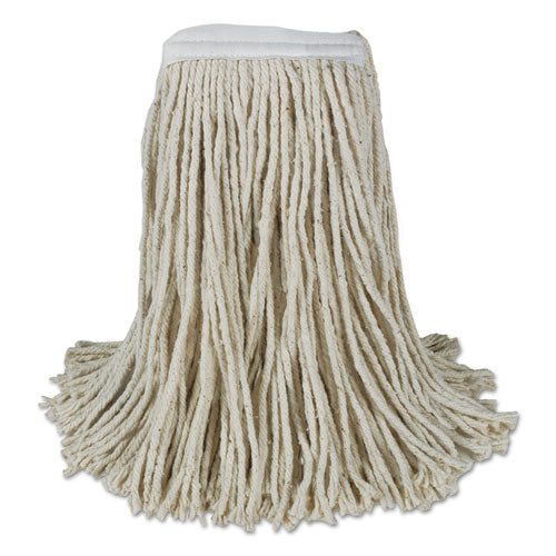 Boardwalk® Banded Cotton Mop Heads, Cut-end, 20oz, White, 12-carton freeshipping - TVN Wholesale