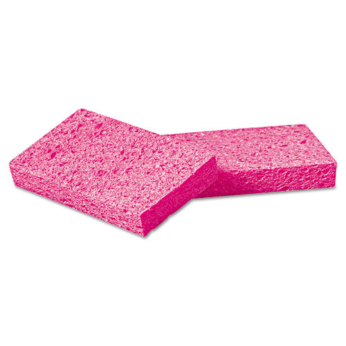Boardwalk® Small Cellulose Sponge, 3.6 X 6.5, 0.9" Thick, Pink, 2-pack, 24 Packs-carton freeshipping - TVN Wholesale