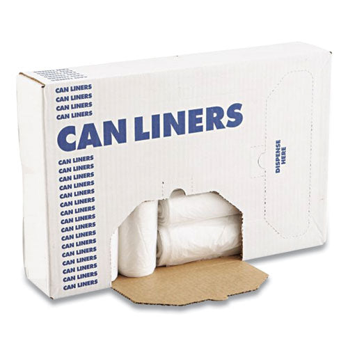 Boardwalk® High Density Industrial Can Liners Flat Pack, 33 Gal, 16 Microns, 33 X 40, Natural, 200-carton freeshipping - TVN Wholesale