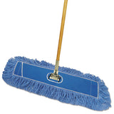 Dry Mopping Kit, 24 X 5 Blue Synthetic Head, 60