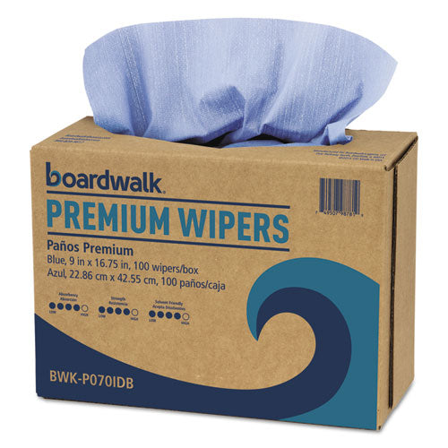 Boardwalk® Hydrospun Wipers, Blue, 9 X 16.75, 100 Wipes-box, 10 Boxes-carton freeshipping - TVN Wholesale