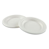 Boardwalk® Bagasse Dinnerware, 3-compartment Plate, 10" Dia, White, 500-carton freeshipping - TVN Wholesale