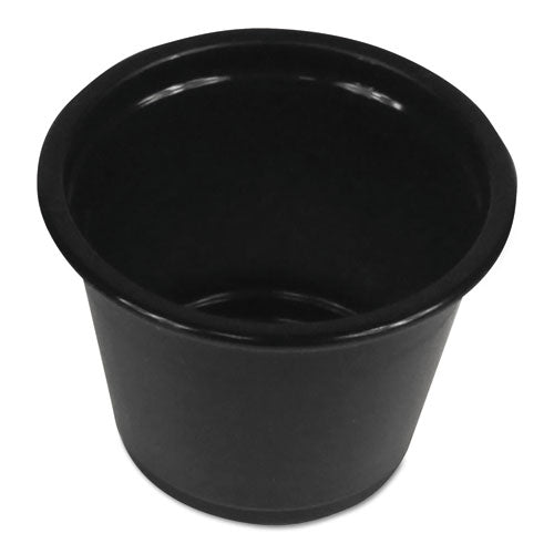 Boardwalk® Soufflé-portion Cups, 1 Oz, Polypropylene, Black, 20 Cups-sleeve, 125 Sleeves-carton freeshipping - TVN Wholesale