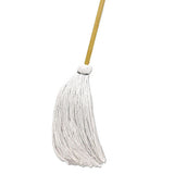 Boardwalk® Handle-deck Mops, 16 Oz White Rayon Head, 57" Natural Wood Handle, 12-carton freeshipping - TVN Wholesale