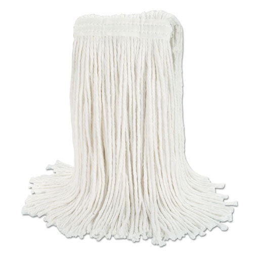 Boardwalk® Banded Rayon Cut-end Mop Heads, White, 24 Oz, 1 1-4" Headband, 12-carton freeshipping - TVN Wholesale