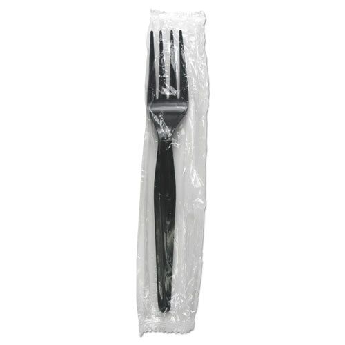 Boardwalk® Heavyweight Wrapped Polystyrene Cutlery, Teaspoon, Black, 1,000-carton freeshipping - TVN Wholesale