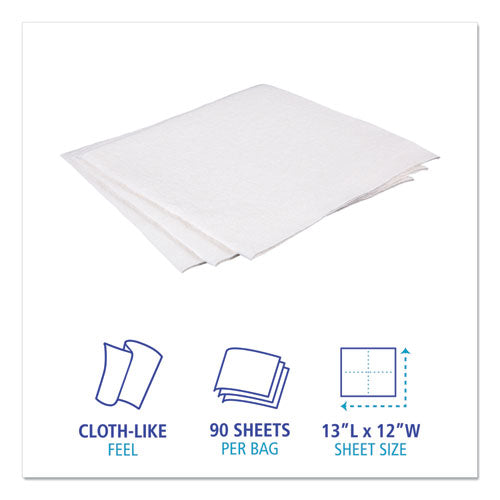 Boardwalk® Drc Wipers, White, 12 X 13, 12 Bags Of 90, 1080-carton freeshipping - TVN Wholesale