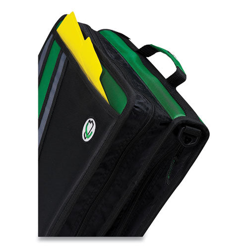 Case it™ Z-system 2-in-1 Zipper Binder, 3 Rings (x2), 1.5" Capacity (x2), 11 X 8.5, Black-gray Accents freeshipping - TVN Wholesale