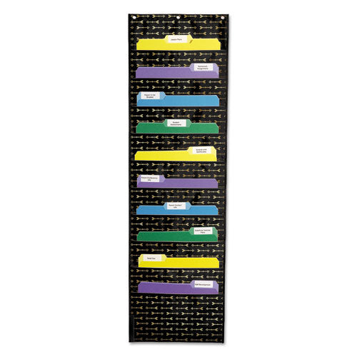 Carson-Dellosa Education Storage Pocket Chart, 10 Pockets, 14 X 47, Black freeshipping - TVN Wholesale