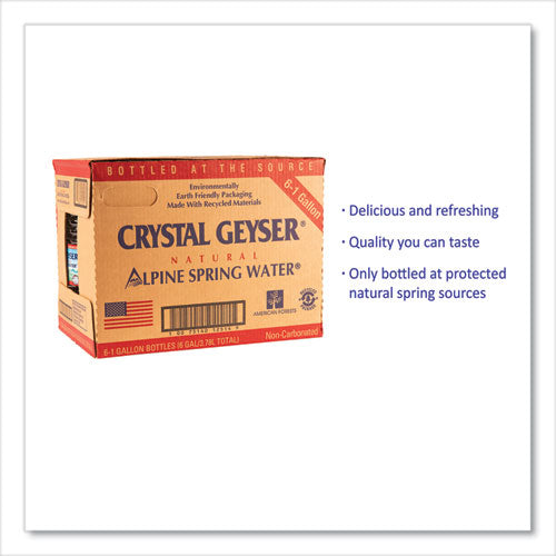 Crystal Geyser® Alpine Spring Water, 1 Gal Bottle, 6-case, 48 Cases-pallet freeshipping - TVN Wholesale