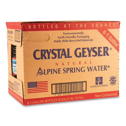 Crystal Geyser® Alpine Spring Water, 1 Gal Bottle, 6-case, 48 Cases-pallet freeshipping - TVN Wholesale