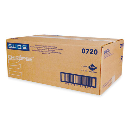 Chicopee® S.u.d.s. Single Use Dispensing System Towels For Quat, 10 X 12, 110-roll, 6 Rolls-carton freeshipping - TVN Wholesale