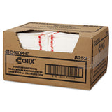 Chix® Food Service Towels, 13 X 21, Cotton, White-red, 150-carton freeshipping - TVN Wholesale
