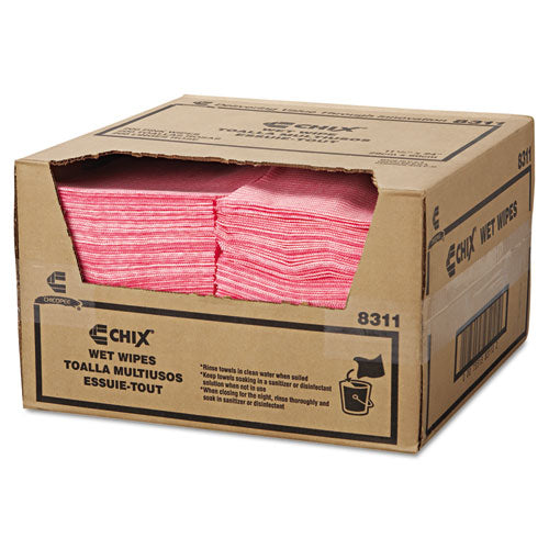 Chix® Wet Wipes, 11 1-2 X 24, White-pink, 200-carton freeshipping - TVN Wholesale