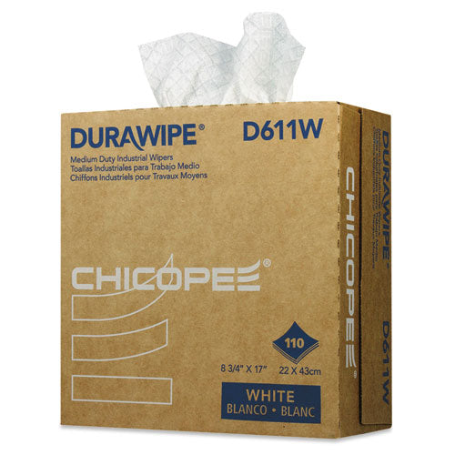 Chicopee® Durawipe Medium-duty Industrial Wipers, 8.8 X 17, White, 110-box, 12 Box-carton freeshipping - TVN Wholesale