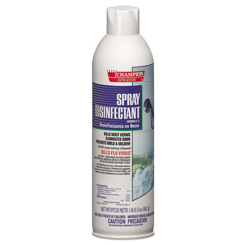 Chase Products Champion Sprayon Spray Disinfectant, 16.5 Oz Aerosol Spray, 12-carton freeshipping - TVN Wholesale
