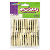 Creativity Street® Wood Spring Clothespins, 3.38" Length, Natural, 50-pack freeshipping - TVN Wholesale