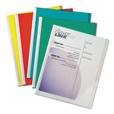 Vinyl Report Covers, Binding Bar, 8.5 X 11, Clear-clear, 100-box