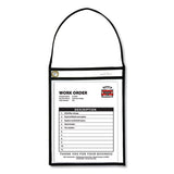 C-Line® 1-pocket Shop Ticket Holder W-strap, Black Stitching, 75-sheet, 9 X 12, 15-box freeshipping - TVN Wholesale