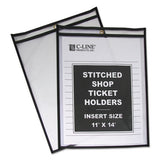 C-Line® Shop Ticket Holders, Stitched, Both Sides Clear, 75 Sheets, 11 X 14, 25-box freeshipping - TVN Wholesale